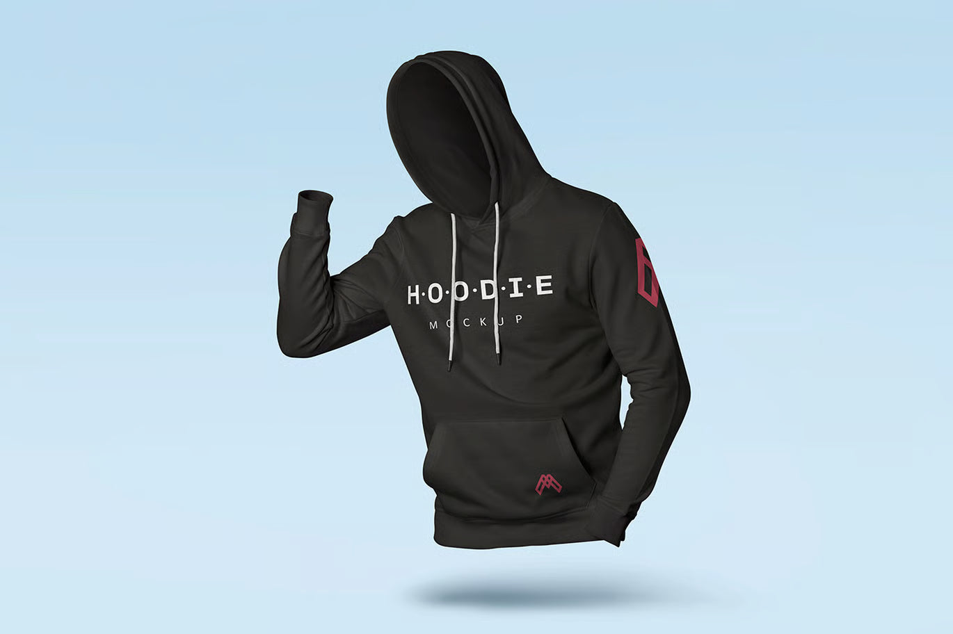 Maqueta de sudadera con capucha de alta calidad