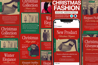 Christmas Fashion - Instagram Post Template