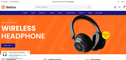 Multipurpose eCommerce Shopify Theme - Belliza